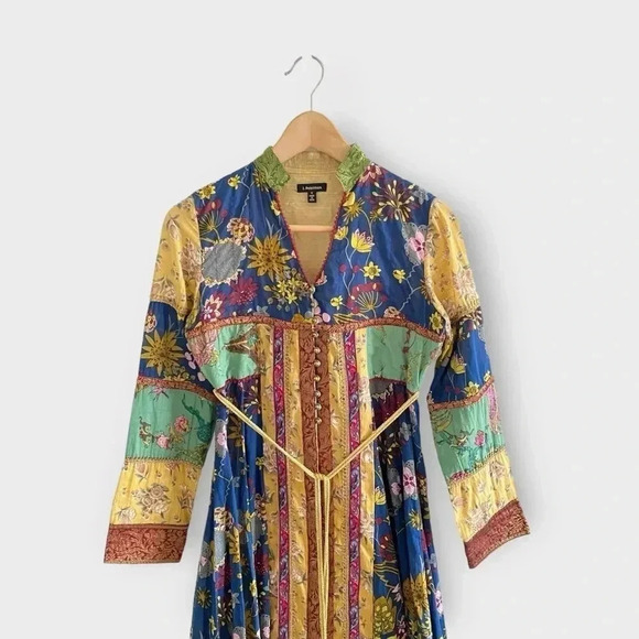 J. Peterman Jaisalmer Dress Sz 0 - Picture 2 of 7